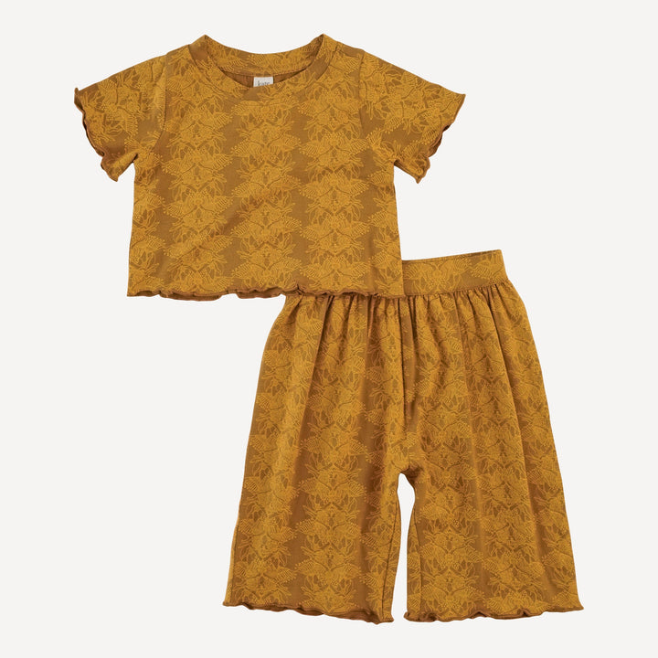 short sleeve jade set | butterfly | bamboo