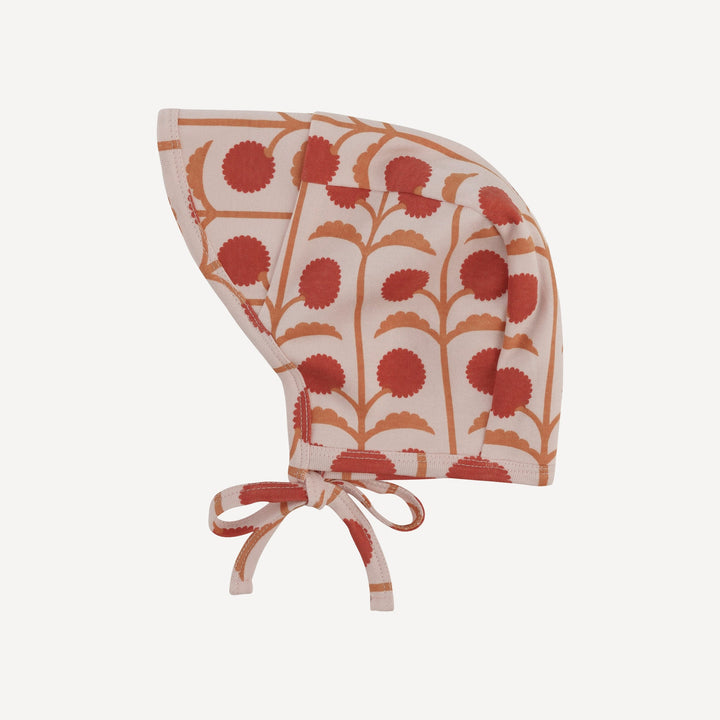 bill hat | pink dandelion puff | organic cotton interlock