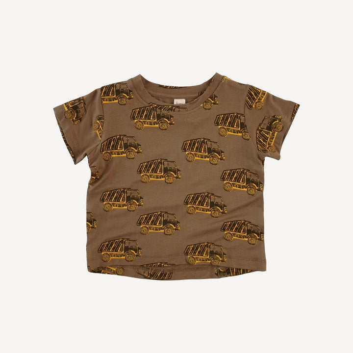 short sleeve boxy tee | teak dumptruck | bamboo
