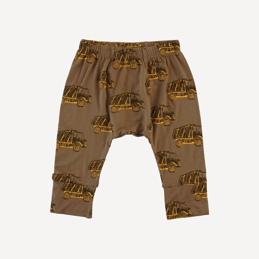classic panda pant | teak dumptruck | bamboo