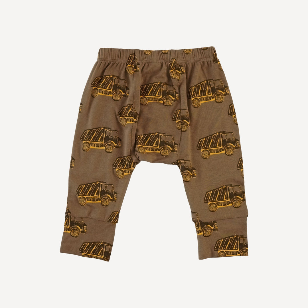 classic panda pant | teak dumptruck | bamboo