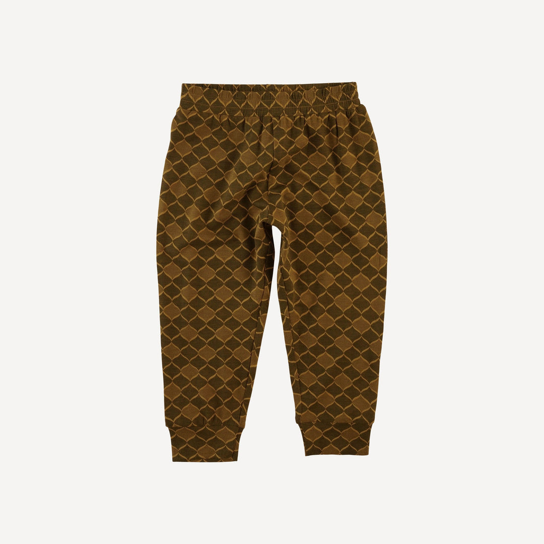 cuffed jogger | woodland argyle | bamboo