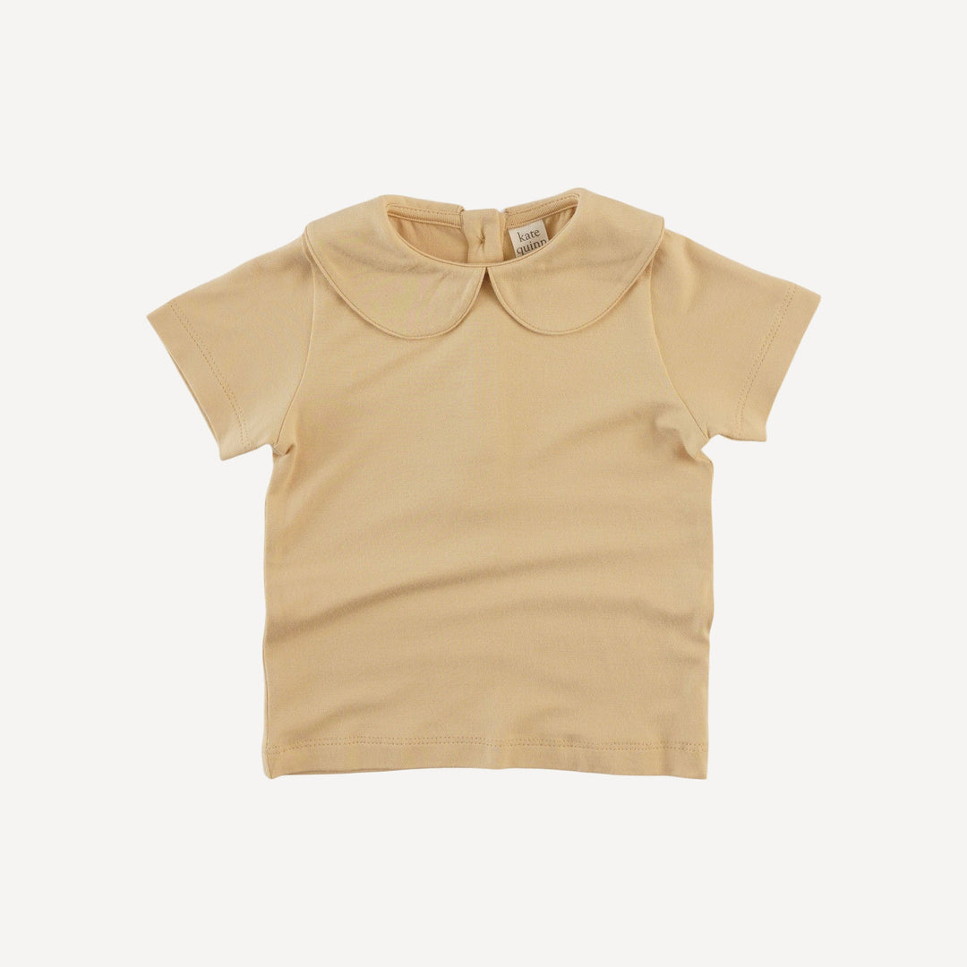 short sleeve peter pan tee | marzipan | bamboo
