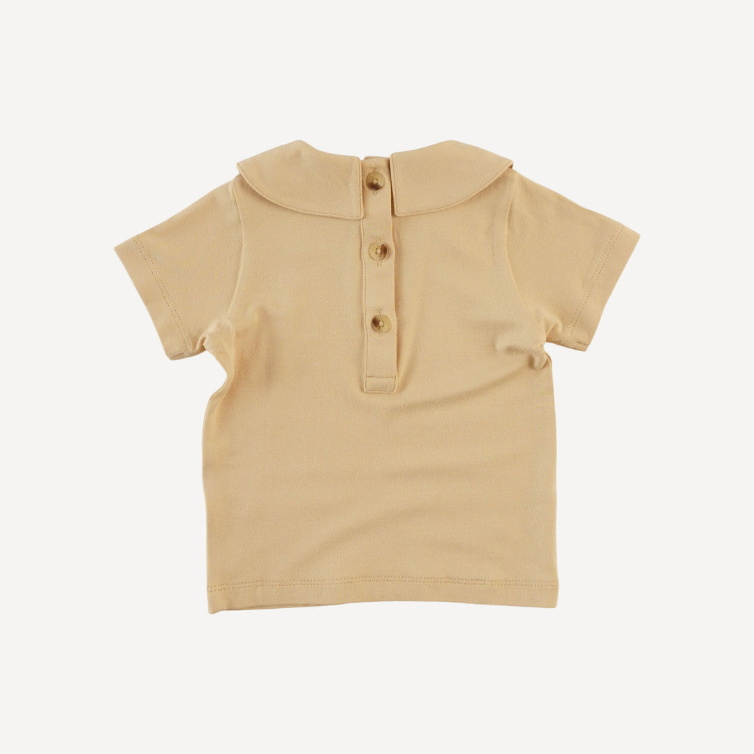 short sleeve peter pan tee | marzipan | bamboo