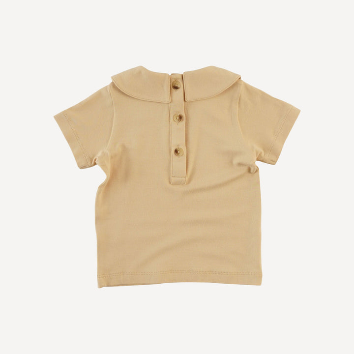 short sleeve peter pan tee | marzipan | bamboo