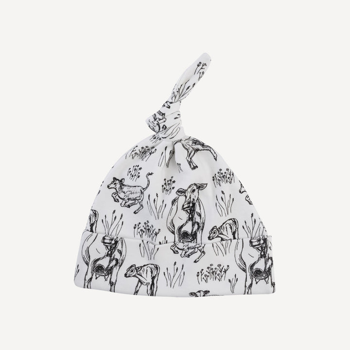 knot hat | black cow pasture | organic cotton interlock