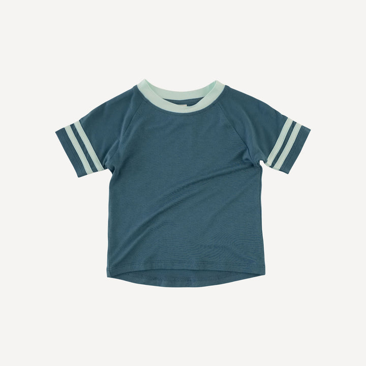 short sleeve football tee | tapestry | bamboo