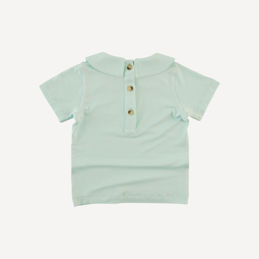 short sleeve peter pan tee | frozen sea | bamboo