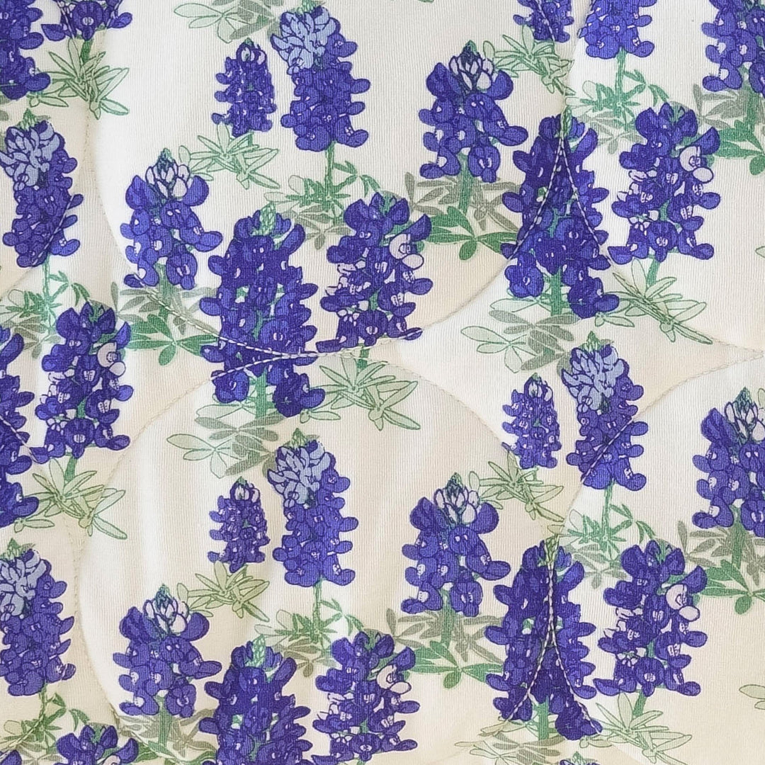classic circle quilt | blue bonnets | organic cotton jersey