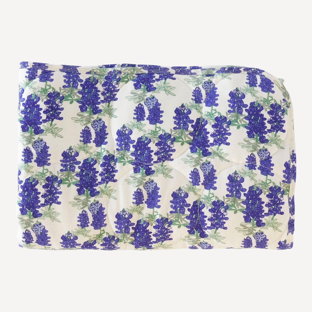 classic circle quilt | blue bonnets | organic cotton jersey