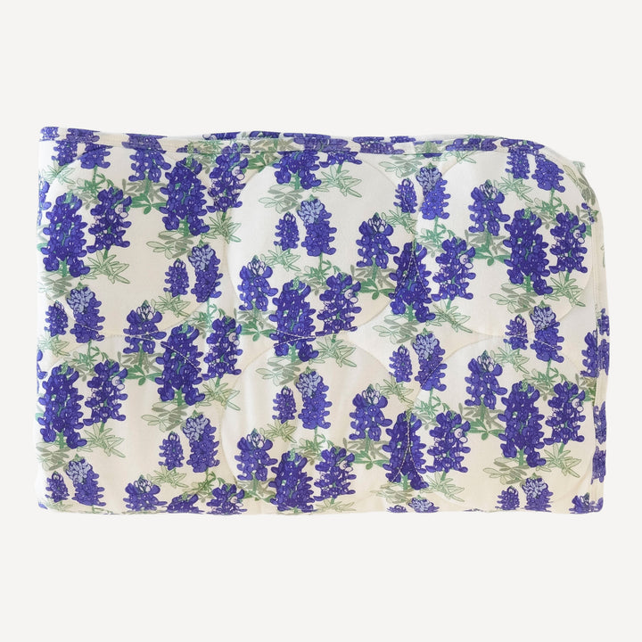 classic circle quilt | blue bonnets | organic cotton jersey