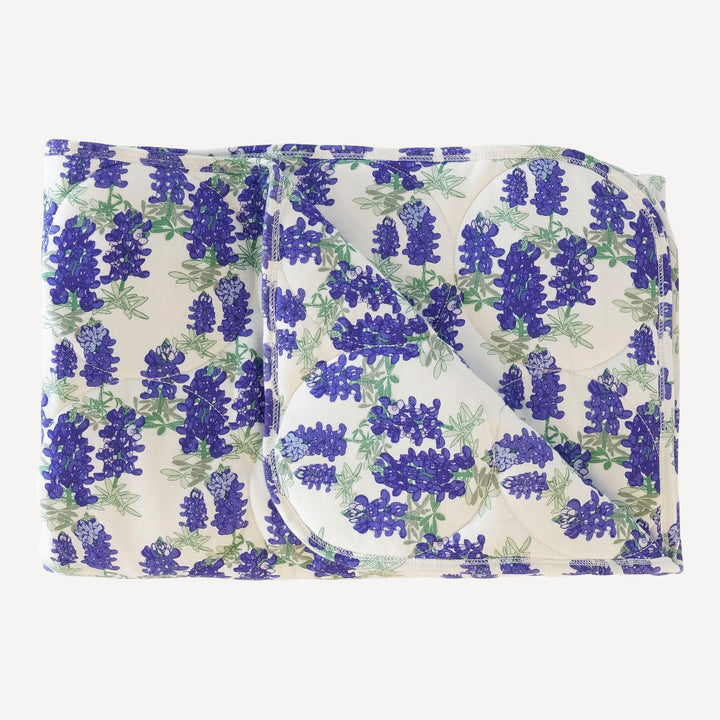 classic circle quilt | blue bonnets | organic cotton jersey