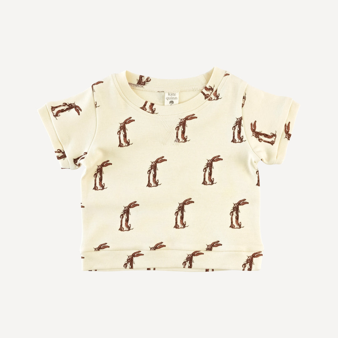 jamie short set | plush rabbit | organic cotton interlock