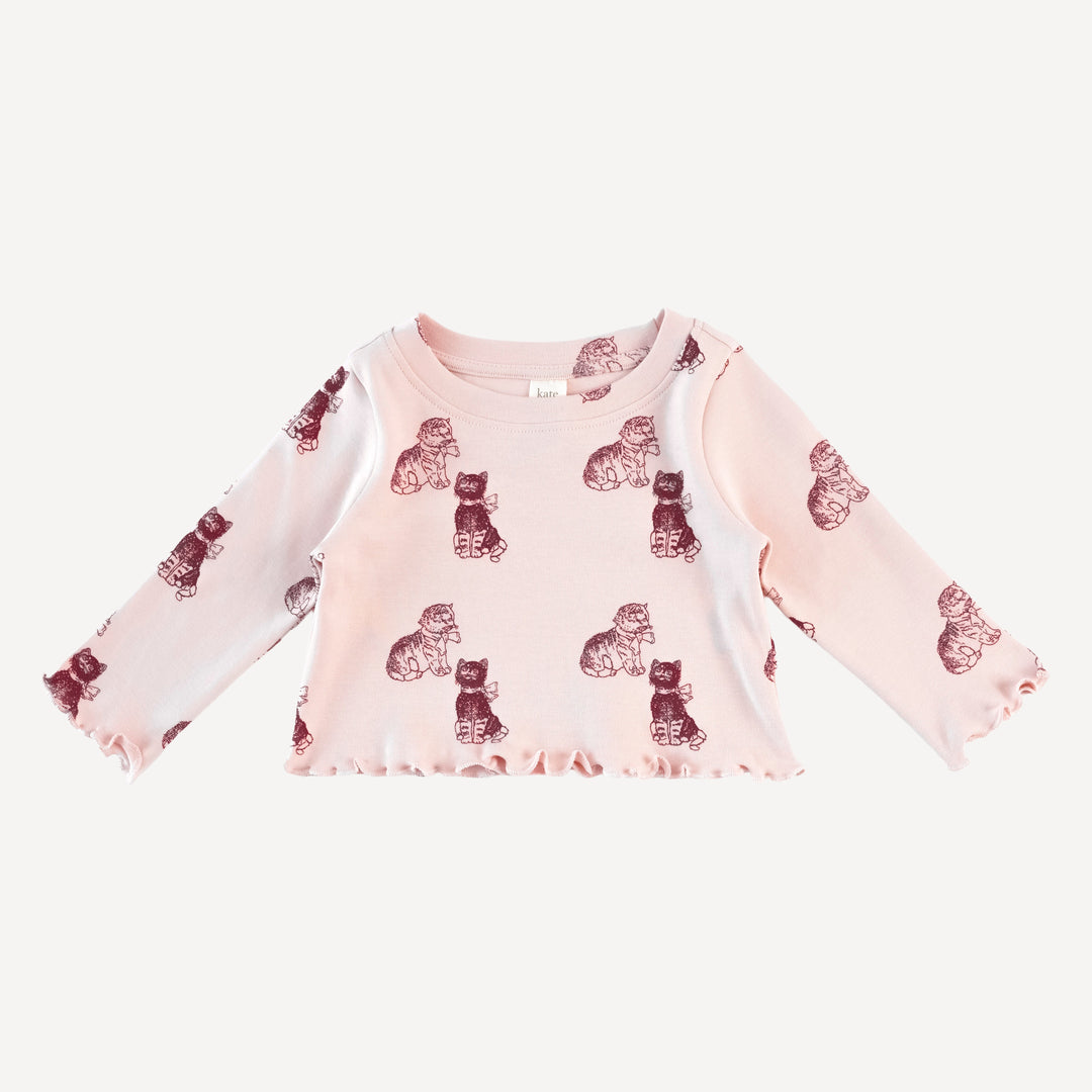 long sleeve jade set | vintage kitty | organic cotton interlock