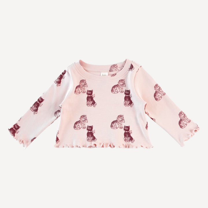 long sleeve jade set | vintage kitty | organic cotton interlock