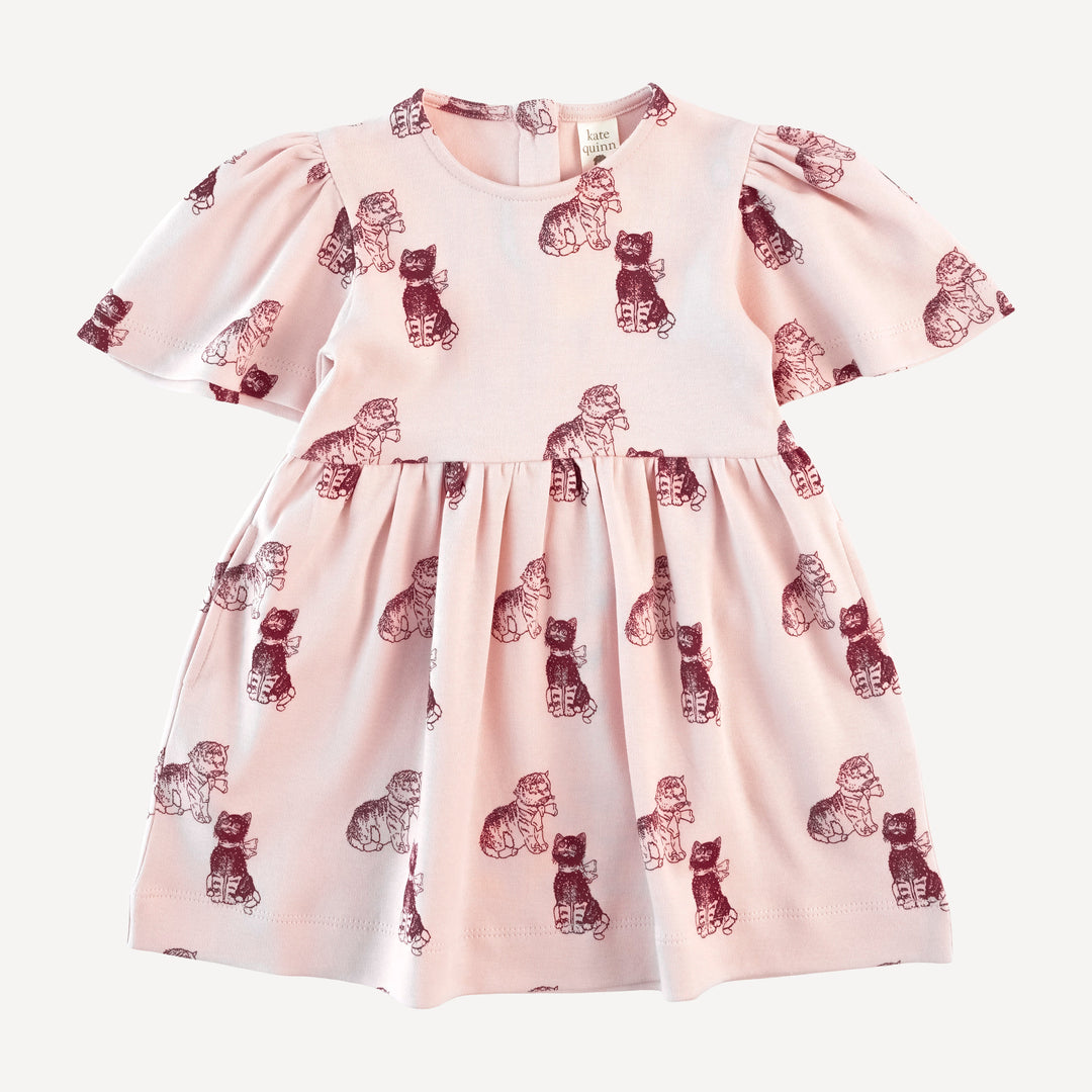 bell sleeve dress | vintage kitty | organic cotton interlock