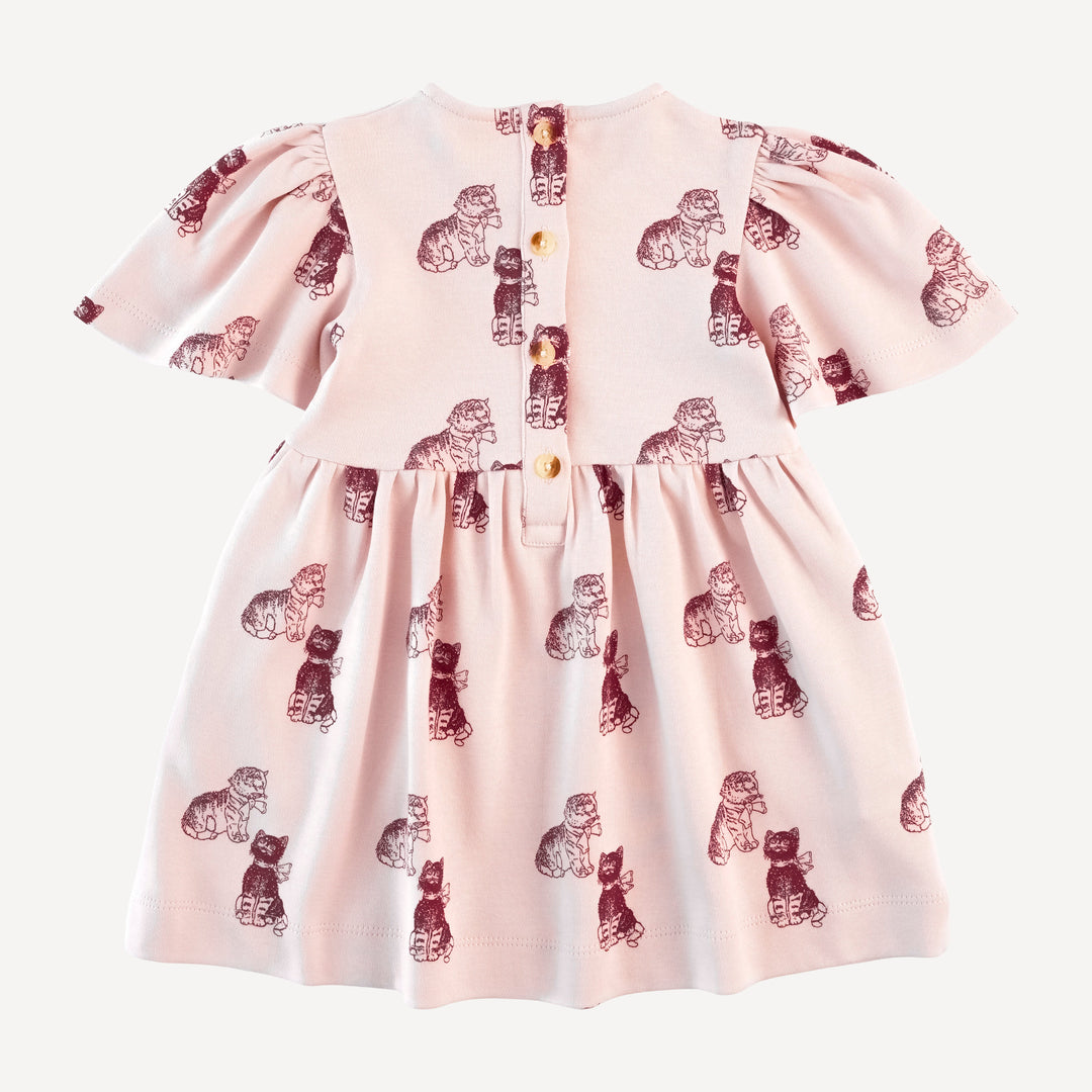 bell sleeve dress | vintage kitty | organic cotton interlock