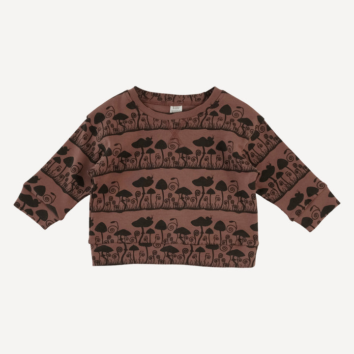 long sleeve relaxed jogger set | mushroom | organic cotton interlock