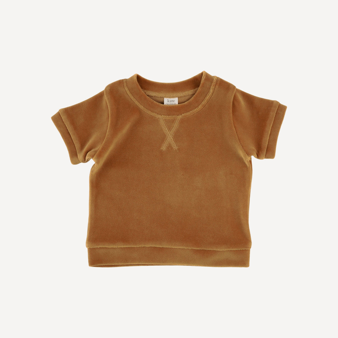 jamie short set | apple cinnamon | organic cotton velour