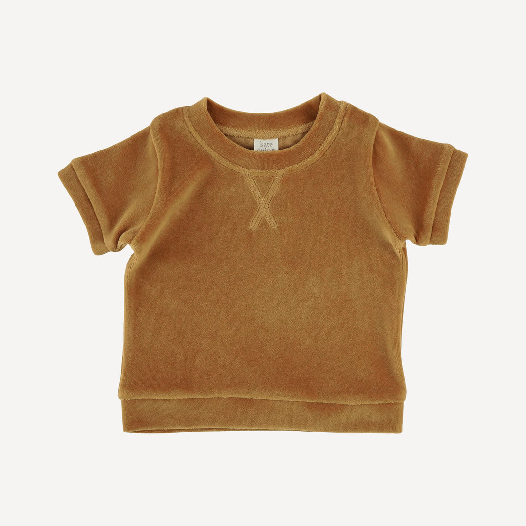 jamie short set | apple cinnamon | organic cotton velour