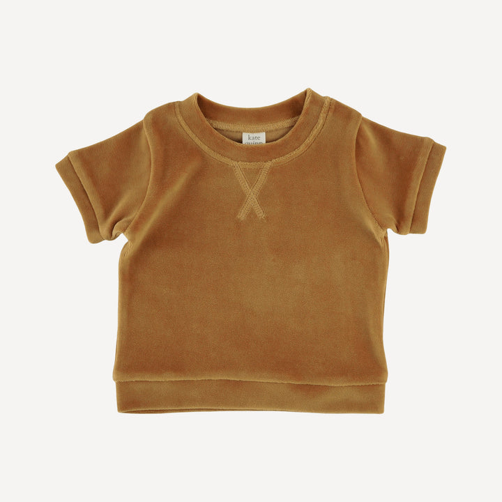 jamie short set | apple cinnamon | organic cotton velour