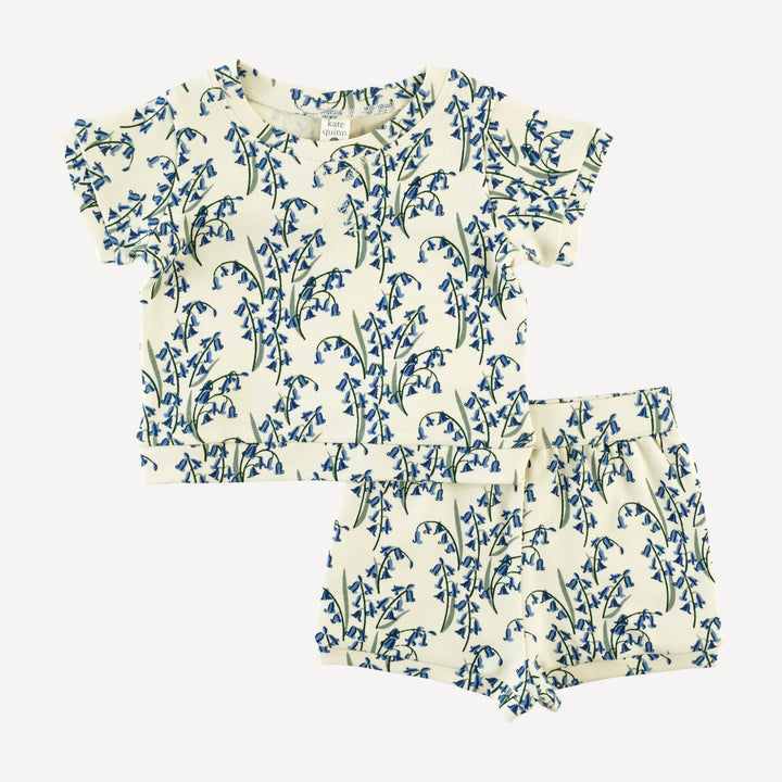 jamie short set | bluebells | organic cotton interlock