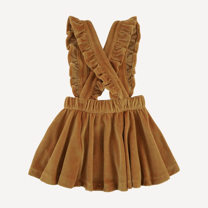 the gretel skirt | apple cinnamon | organic cotton velour