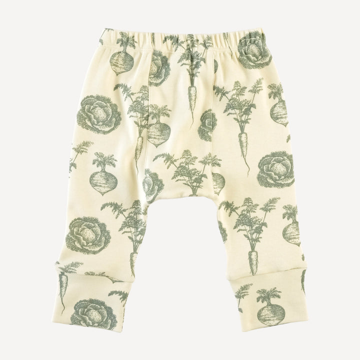 classic panda pant | jadeite veggies | organic cotton interlock