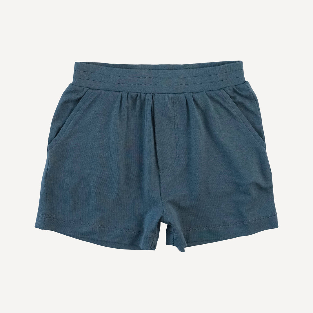 topstitch tank + relaxed short set | blue crane | modal
