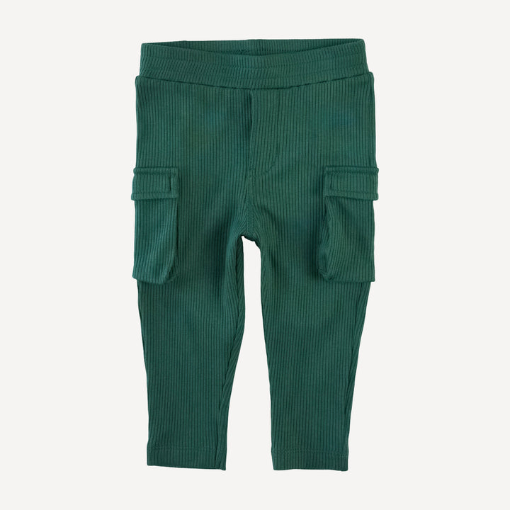 skinny cargo pant | hunter  | organic cotton single rib