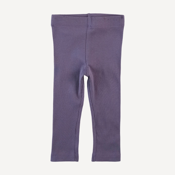 puff sleeve tulle top + legging set | purple tulip | organic cotton interlock