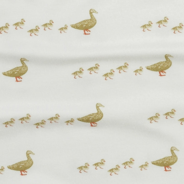 long sleeve two way zipper footie | ducks | bamboo