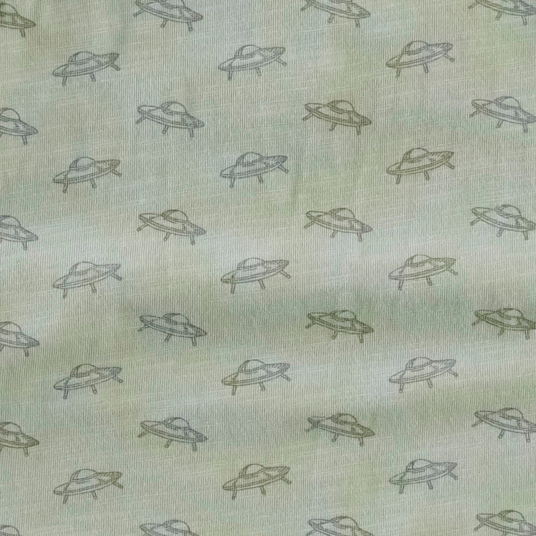 bib shortie | dusty sage ufo | organic cotton slub