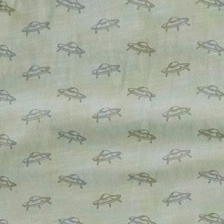 bib shortie | dusty sage ufo | organic cotton slub