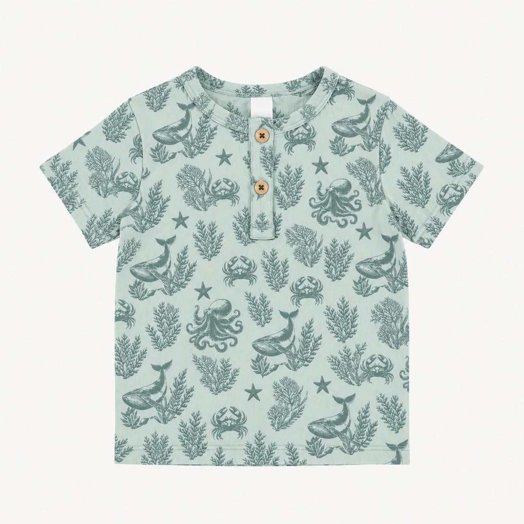 PREORDER short sleeve monty tee | nautical toile | modal