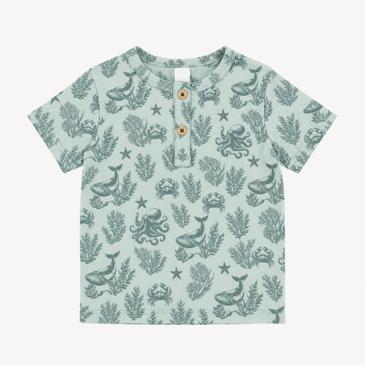 PREORDER short sleeve monty tee | nautical toile | modal