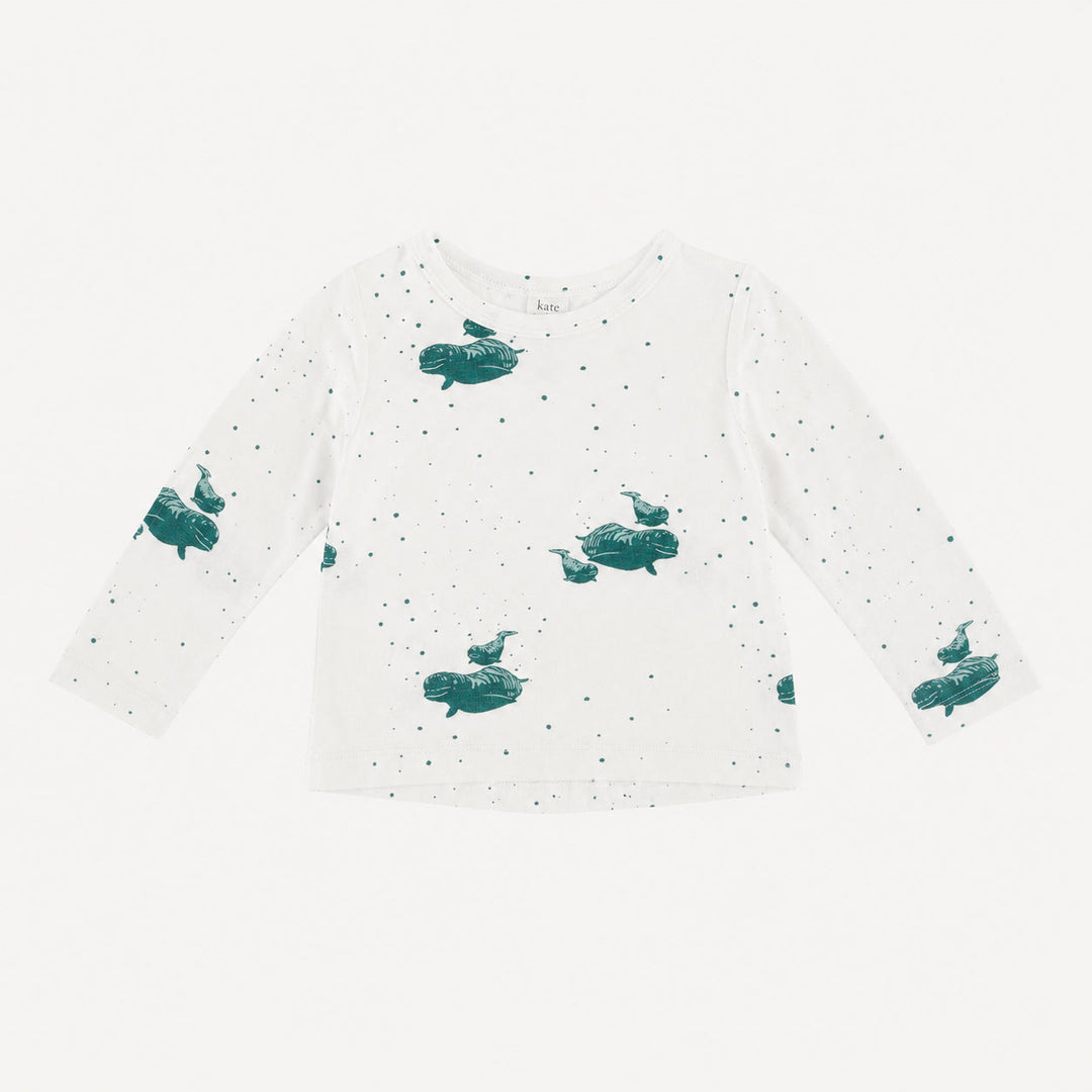 PREORDER long sleeve essential boxy tee | sagebrush beluga | bamboo