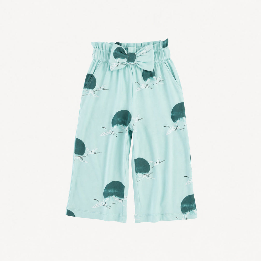 PREORDER paper bag pant | aqua crane | modal