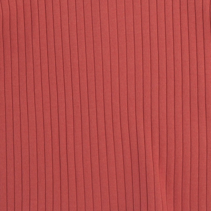 classic skinny legging | earthen red | organic cotton wide rib