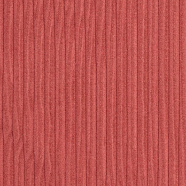 short sleeve essential boxy tee | earthen red | organic cotton wide rib