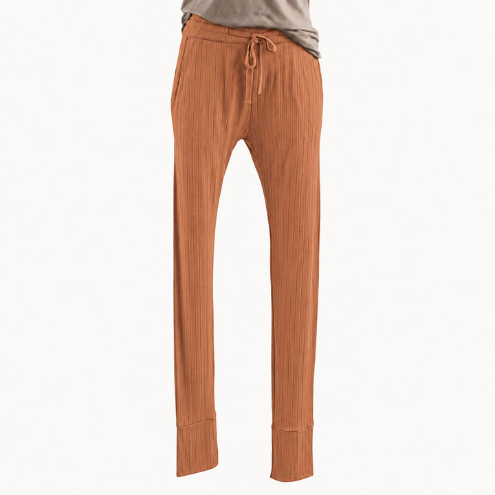 PREORDER womens skinny jogger | copper | woods rib