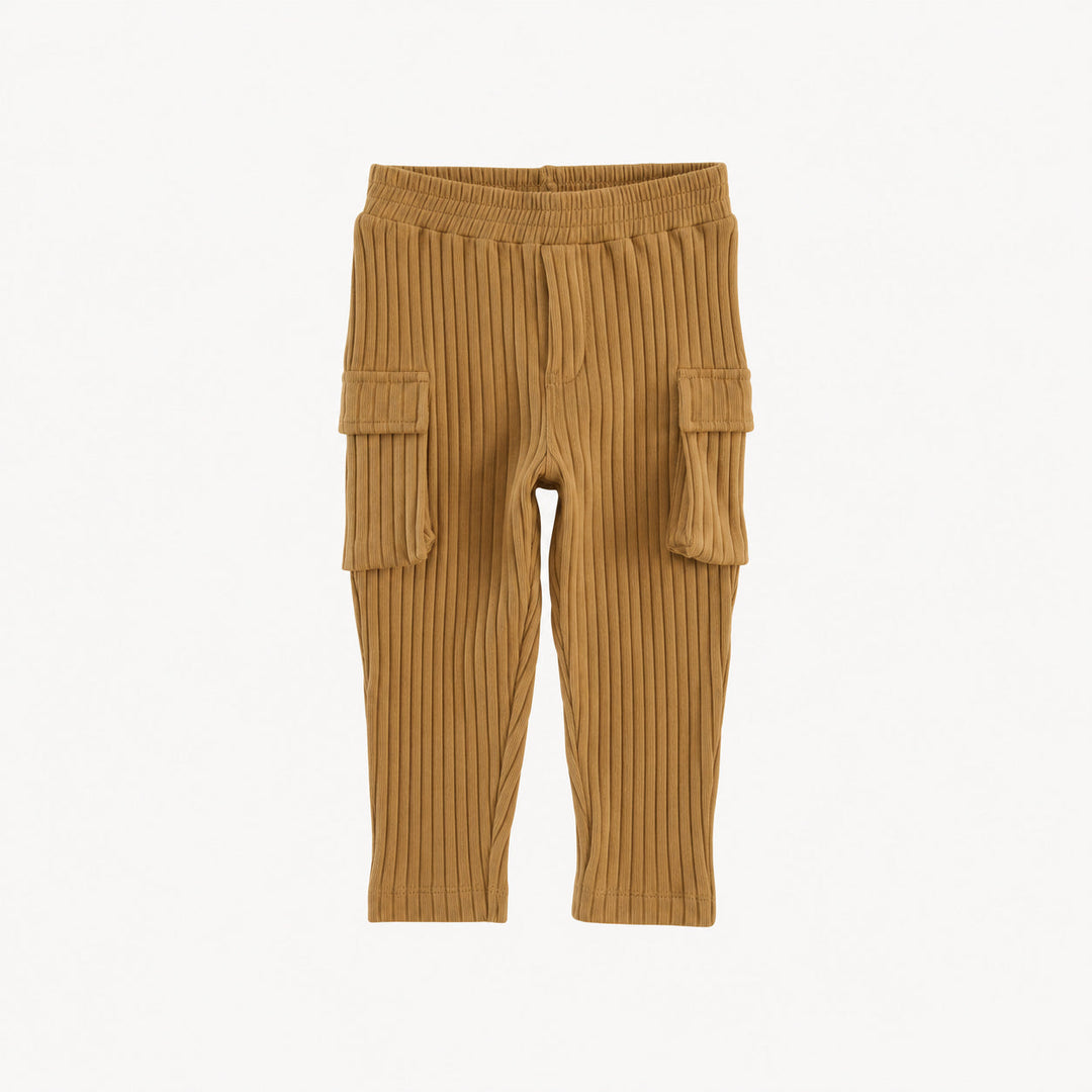 PREORDER skinny cargo pant | apple cinnamon | organic cotton wide rib