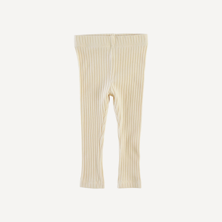 classic skinny legging | eggshell | organic cotton wide rib