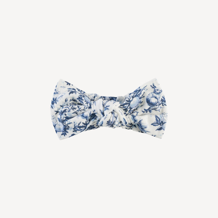 large elastic bow headband | bunny floral | bamboo