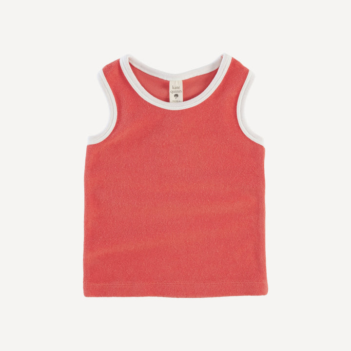 two tone racerback tank | emberglow | organic cotton terry