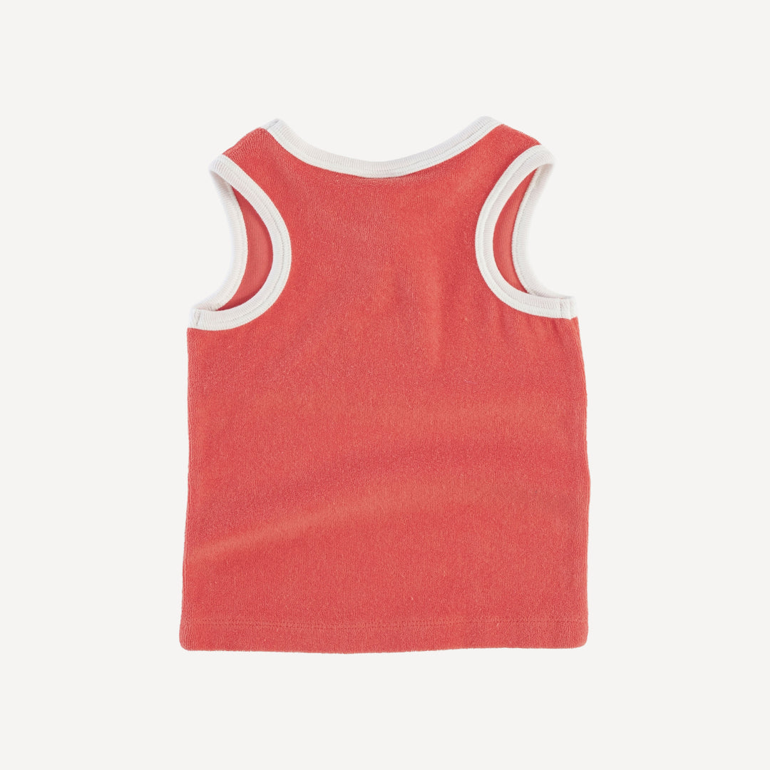 two tone racerback tank | emberglow | organic cotton terry