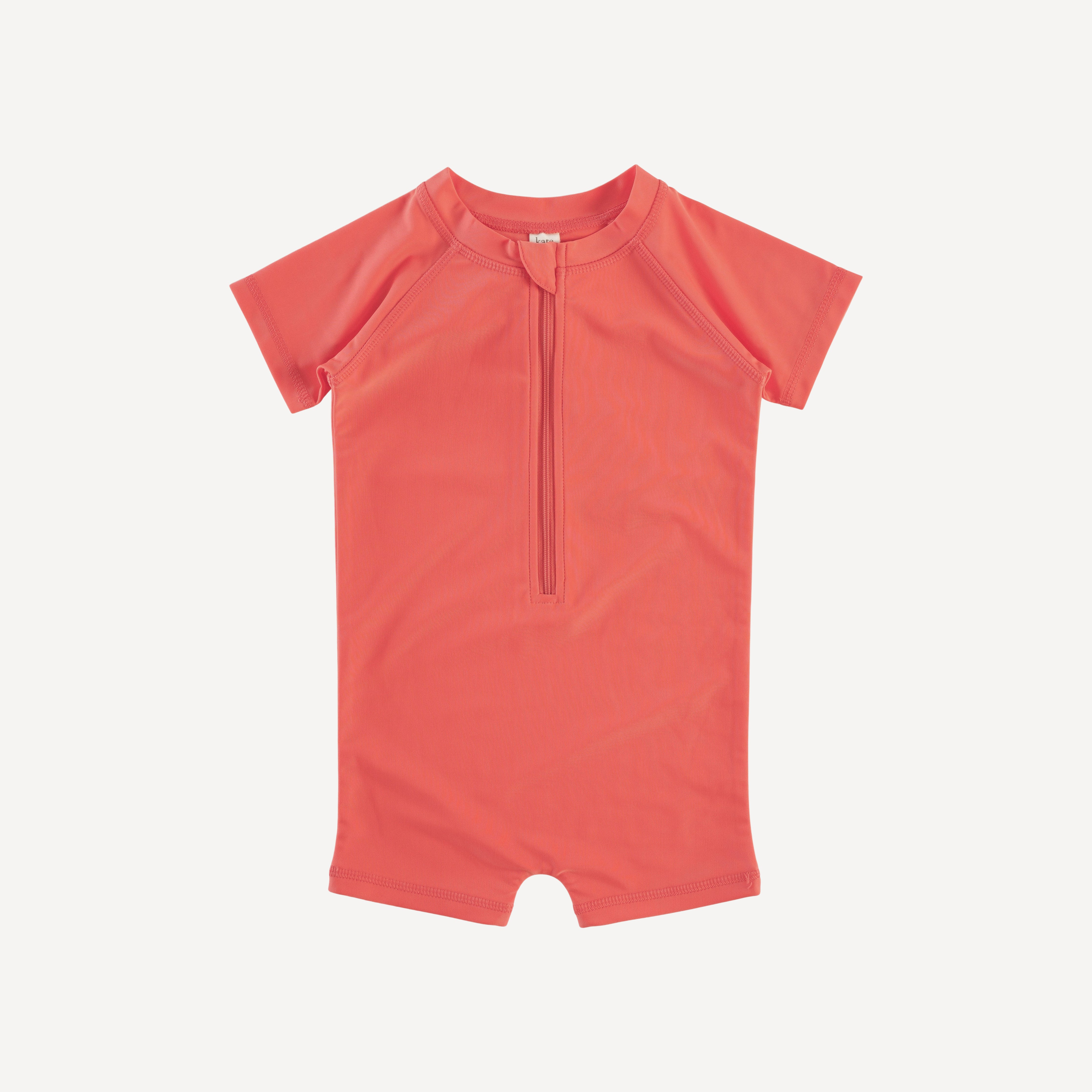 short sleeve zip front rash guard shortie | emberglow | swim