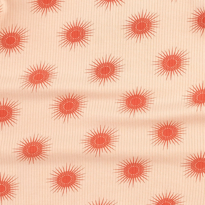 long sleeve football set | emberglow tiny sun | modal skinny rib