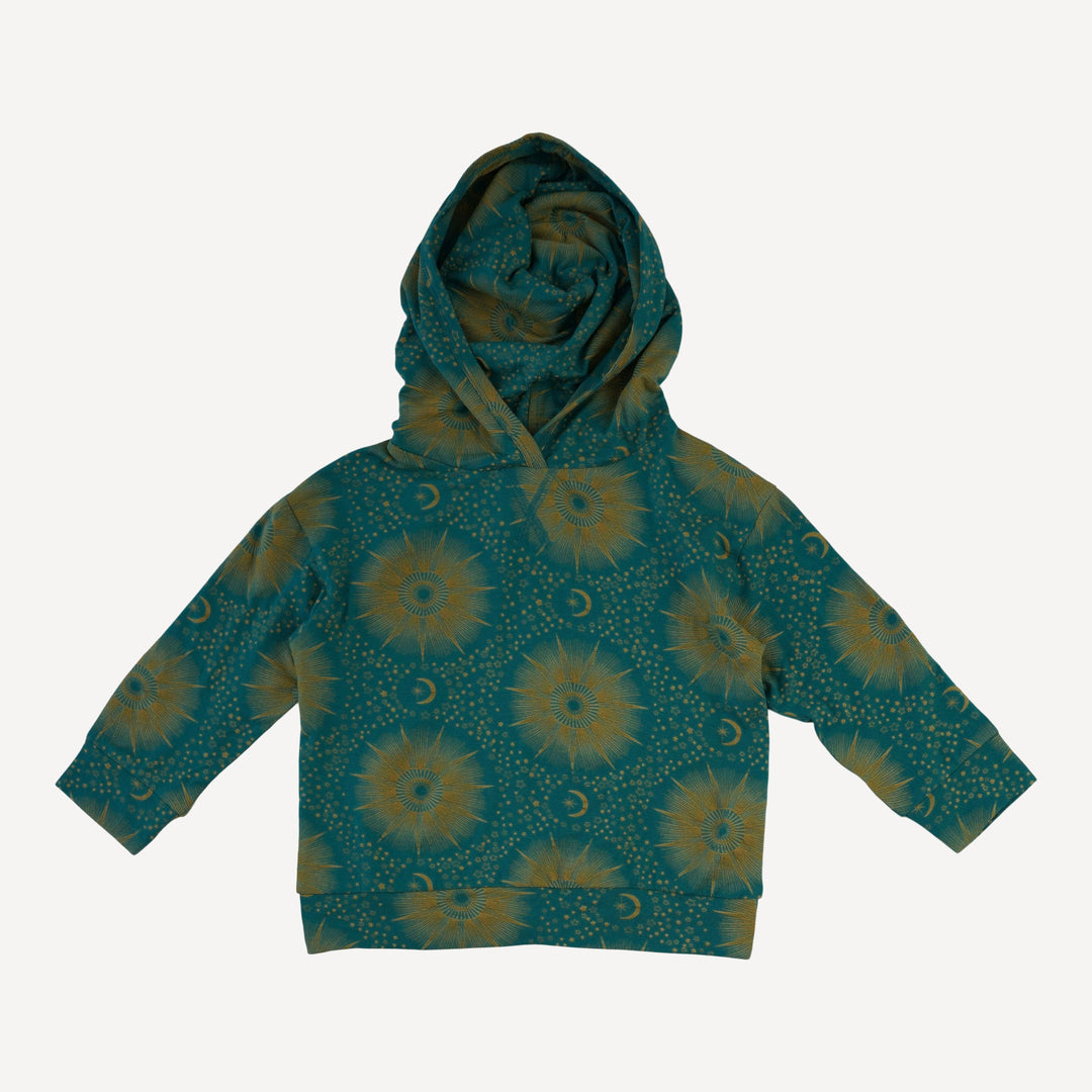 long sleeve boxy topstitch hoodie + relaxed jogger set | eye in the sky | bamboo