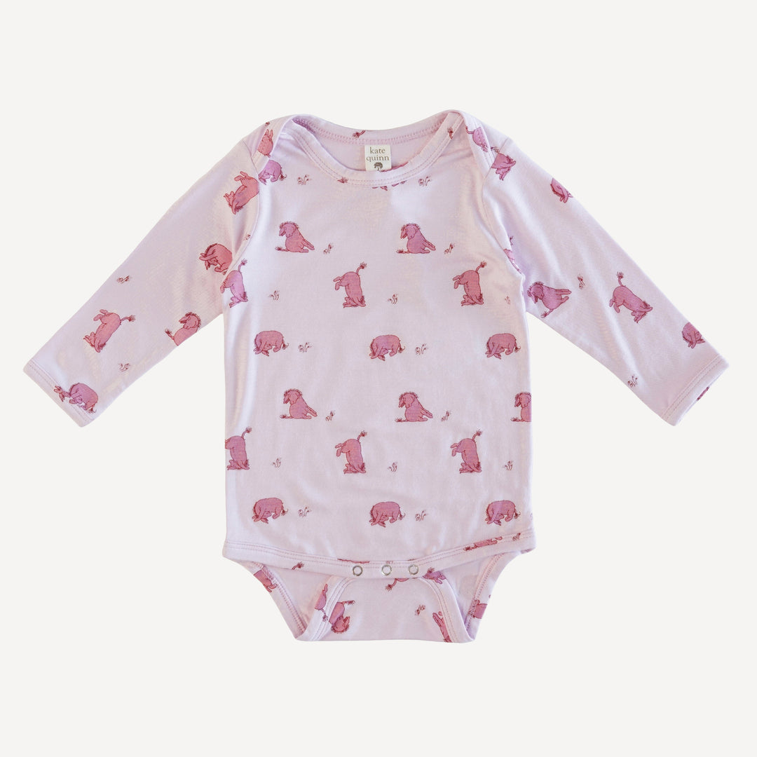 long sleeve lap neck bodysuit | eeyore | bamboo